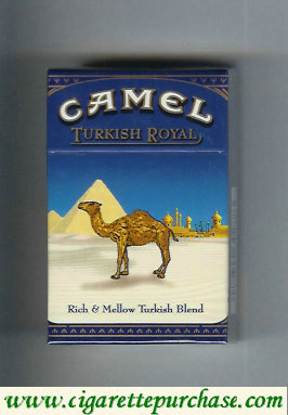 Camel Turkish Royal Rich Mellow Turkish Blend cigarettes hard box